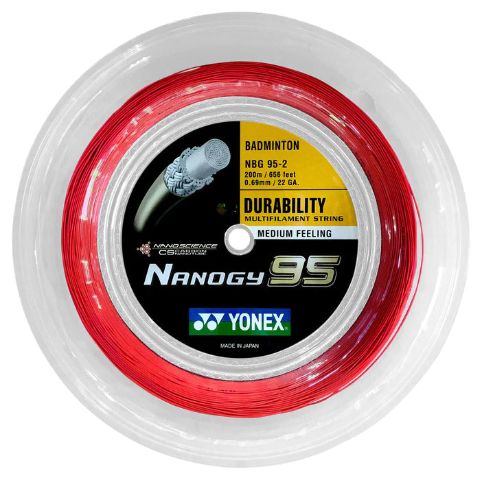 Yonex Aerobite Badminton String Reel White/Red (200m) – Pro Racket