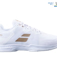 Babolat SFX3 All Court Wimbledon Men Tennis Shoes [White/Gold]