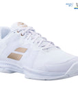 Babolat SFX3 All Court Wimbledon Men Tennis Shoes [White/Gold]