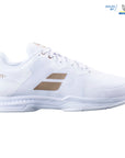 Babolat SFX3 All Court Wimbledon Women Tennis Shoes [White/Gold]