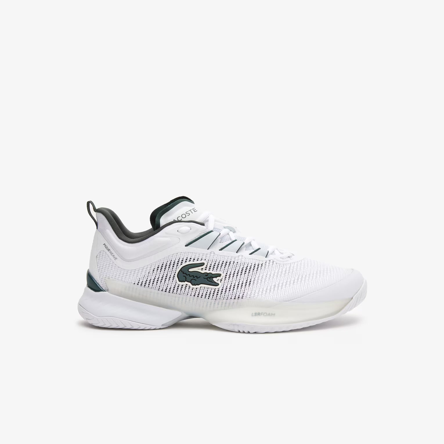 Lacoste AG-LT23 Ultra Men&#39;s Technical Pique Tennis Shoes [White/Dark Green]