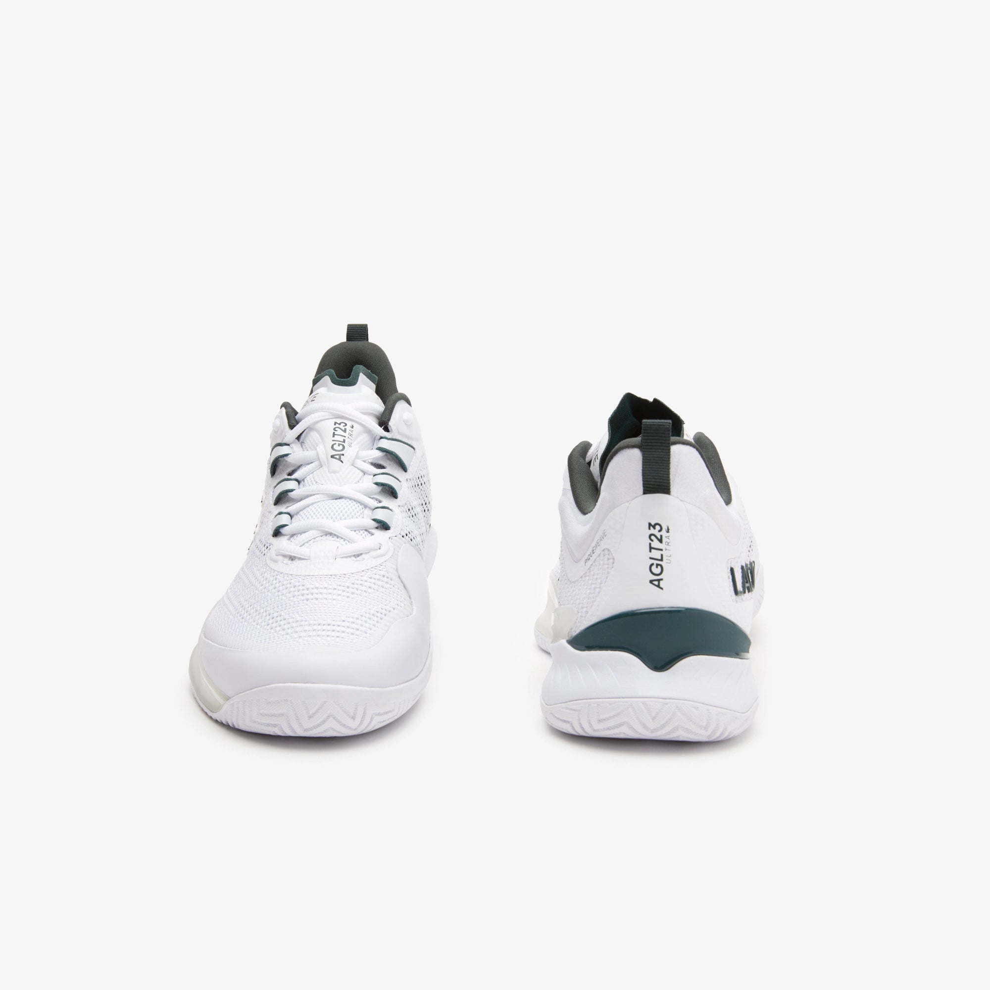 Lacoste AG-LT23 Ultra Men&#39;s Technical Pique Tennis Shoes [White/Dark Green]