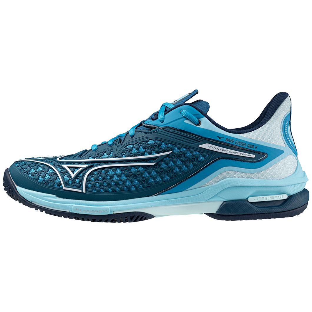 Mizuno Wave Exceed Tour 6 AC Mens Tennis Shoes [Moroccan Blue/White]