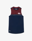 Lacoste TF1010-51 Women's Cotton Sport T-Shirt [Navy Blue/Bordeaux]