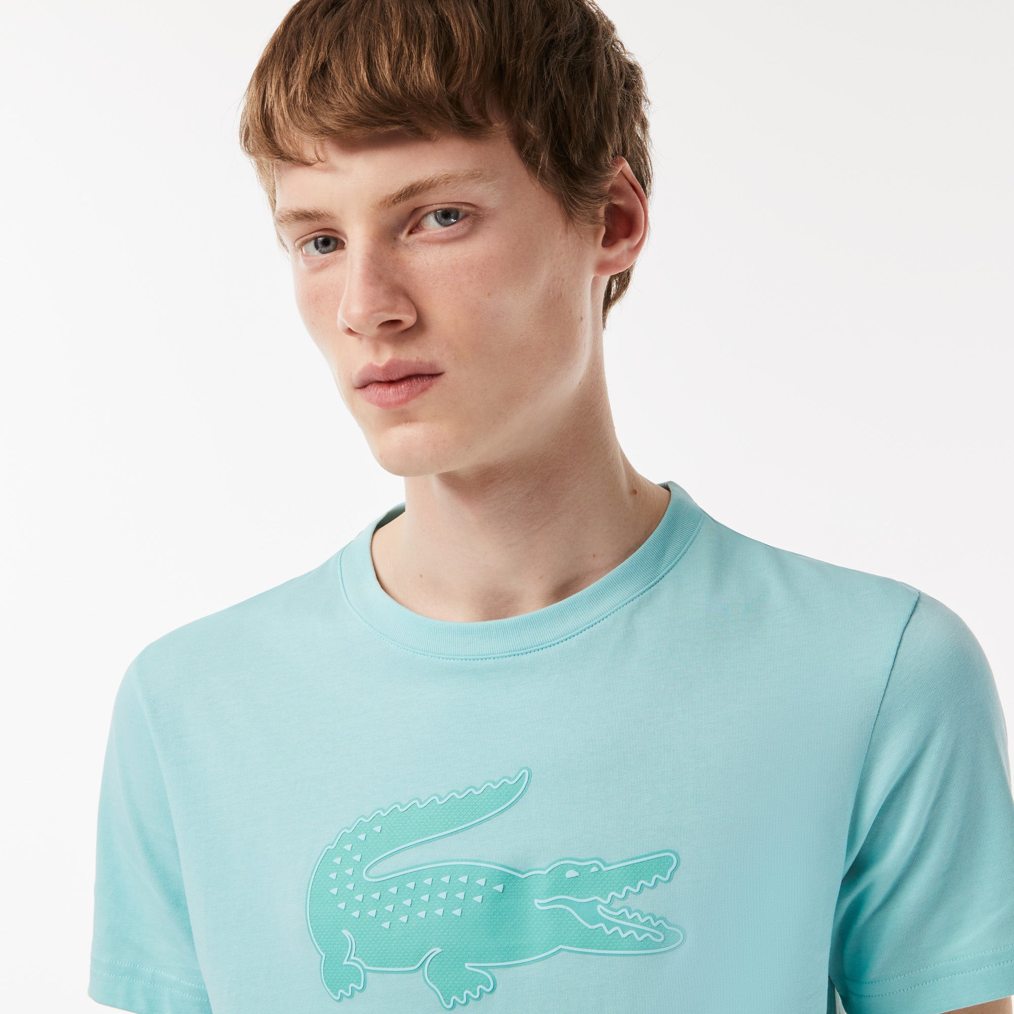 Lacoste TH2042-51 Men's Croc Jersey T-shirt [Light Green/Green] – Pro ...