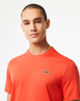 Lacoste TH7618-51 Men's Breathable T-Shirt [Orange]