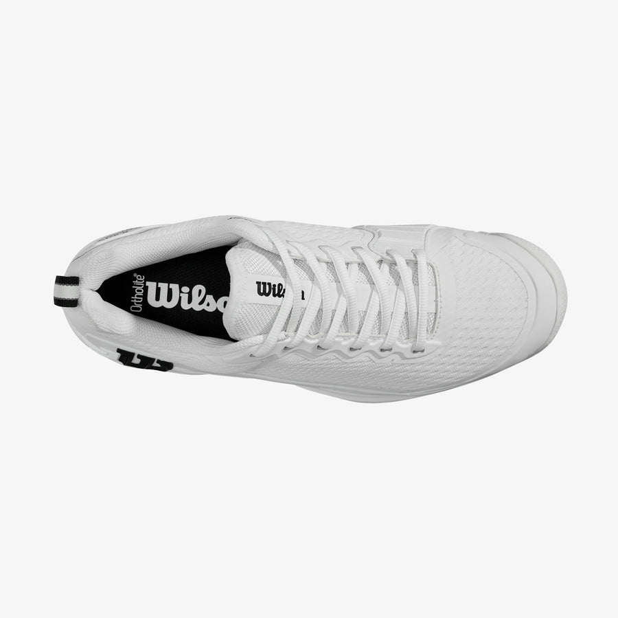 Wilson Rush Pro 4.5 Wide Tennis Shoes [White/White/Black]