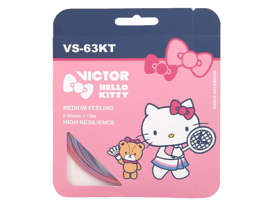 VICTOR x HELLO KITTY VS-63KT IM Badminton String Single Pack [Pink/Blue]