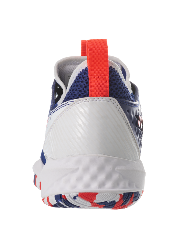 Yonex Power Cushion Fusionrev 4 Tennis Shoes [White/Royal Blue]